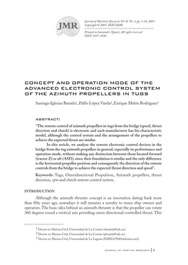 Concept and Operation Mode of Azimuth Drive Propellers in Tugs