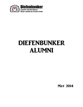 Diefenbunker Alumni