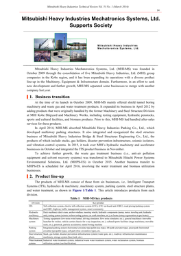 Mitsubishi Heavy Industries Mechatronics Systems, Ltd