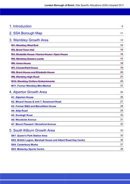 Site Specific Allocations (SSA) Adopted 2011