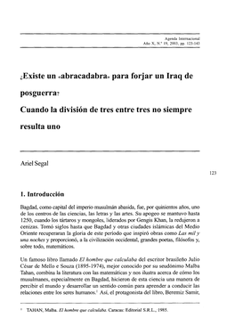 Abracadabra» Para Forjar Un Iraq De Posguerra?