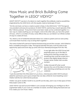 How Music and Brick Building Come Together in LEGO® VIDIYO™