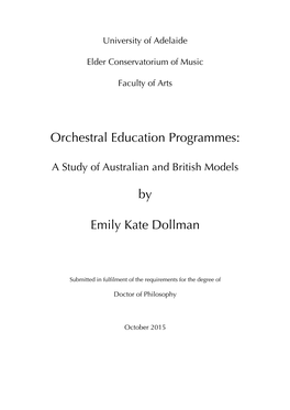 Orchestral Education Programmes