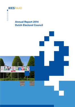 "Annual Report 2014 Dutch Electoral Council" PDF Document