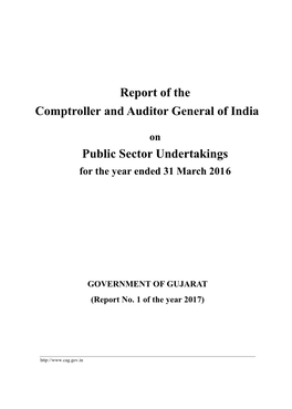 Public Sector Undertakings Gujarat