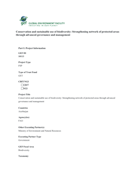 Global Environment Facility (GEF) Operations