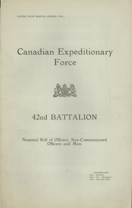 42Nd BATTALION