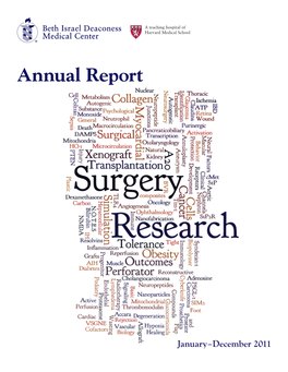 BIDMC 2011 Surgery Research 090612 NP Edits.Indd