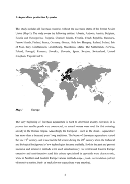 4 1. Aquaculture Production by Species This Study Includes All