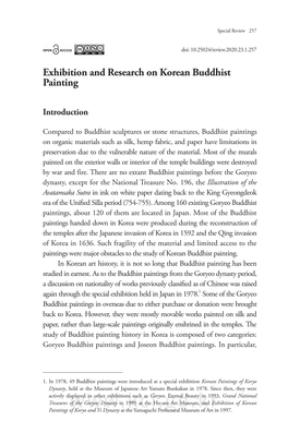 Exhibition and Research on Korean Buddhist Painting