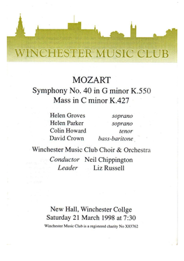 1998 Spring Programme