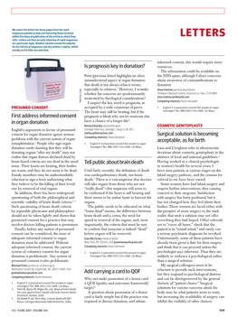 Letters for These Pages from the Rapid Responses Posted on Bmj.Com Favouring Those Received Within Five Days of Publication of the Article to Which They Letters Refer