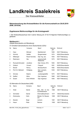 Landkreis Saalekreis