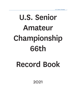 U.S. Senior Amateur 1 U.S