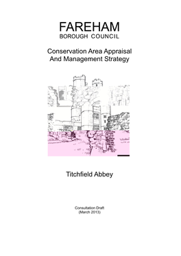 Conservation Area Appraisal and Management Strategy 2013