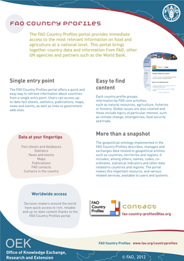 FAO Country Profiles