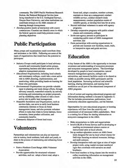 Public Participation Volunteers Education