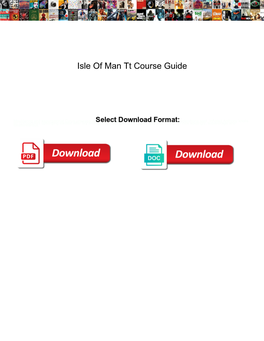 Isle of Man Tt Course Guide