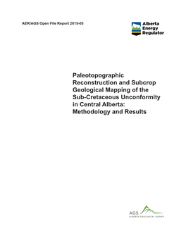 AER/AGS OFR 2015-05: Paleotopographic Reconstruction