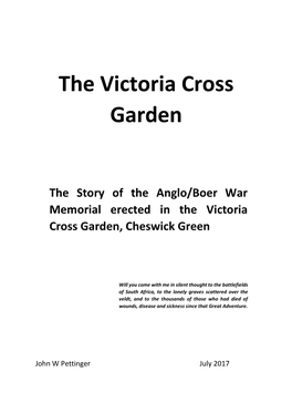 The Victoria Cross Garden