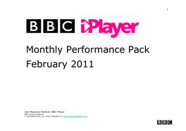 Monthly Performance Pack February 2011