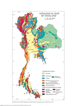 Geological Map of Thailand