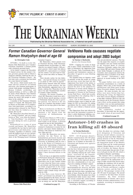 The Ukrainian Weekly 2002, No.52