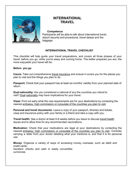 International Travel