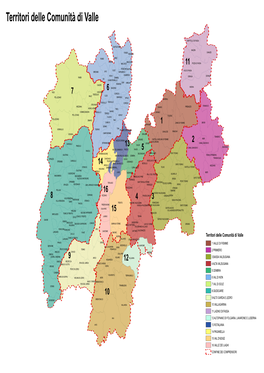 Territori Delle Comunità Di Valle