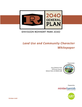 Land Use and Community Character Whitepaper