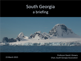 South Georgia a Briefing