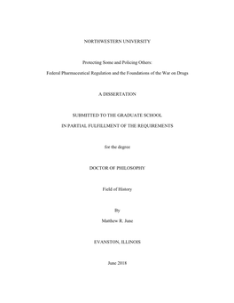 Federal Pharmaceutical Regulation and the Foundations of the War on Drugs