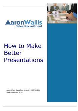 How to Make Better Presentations