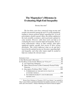 The Mapmaker's Dilemma in Evaluating High-End Inequality