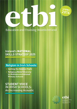 Student Voice in Irish Schools: an Increasing Acoustic ETBI  Issue 2 – 2016