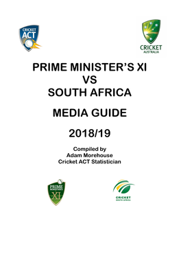 PM's XI Media Guide 2018-19