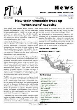 New Train Timetable Frees up ‘Nonexistent’ Capacity