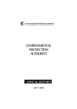 Environmental Protection Authority Annual