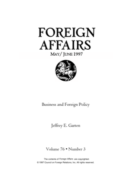 Business & Foreign Policy