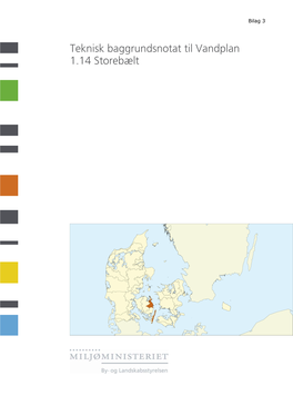 Teknisk Baggrundsnotat Til Vandplan 1.14 Storebælt