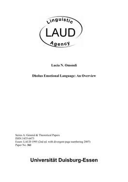 Lucia N. Omondi Dholuo Emotional Language