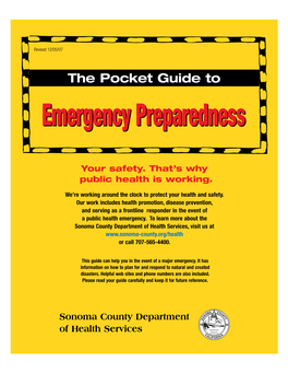 Emergency Preparedness Emergency Preparedness