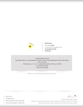 Redalyc.Age Determination in Young Keeshound Puppies Using a Simple