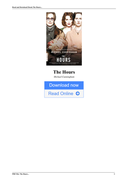 The Hours by Michael Cunningham