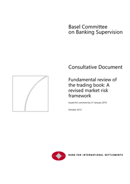 Fundamental Review of the Trading Book: a Revised Market Risk Framework