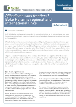 Boko Haram's Regional and International Links