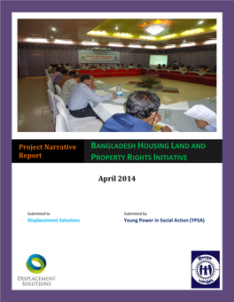 Bangladesh Housing Land and Property Rights Initiative
