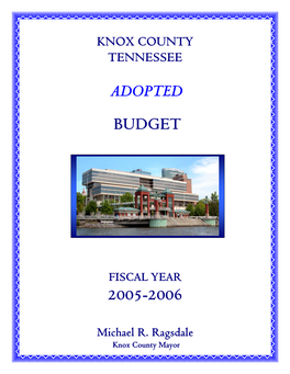 Adopted Budget