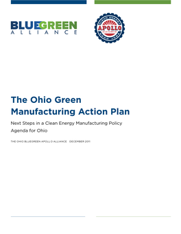 The Ohio Green Manufacturing Action Plan