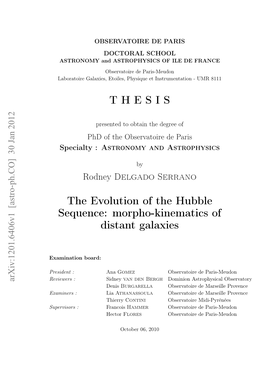 The Evolution of the Hubble Sequence: Morpho-Kinematics of Distant Galaxies